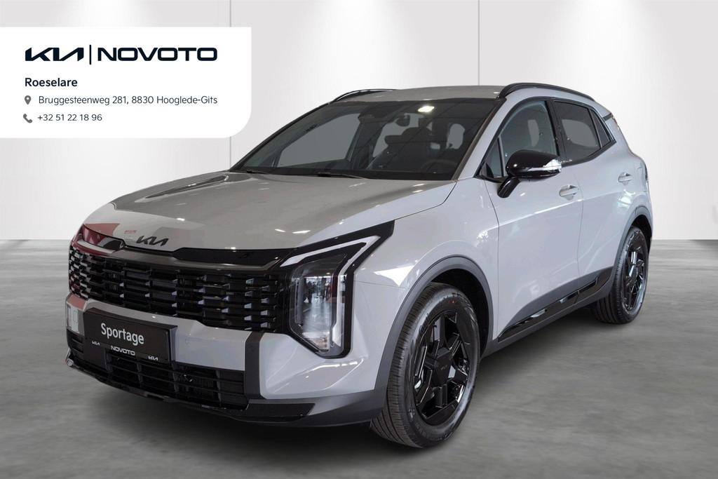 KIA Sportage 1.6 T-GDi 239 HEV AT6 BLACK EDITION, Auto's, 176 kW, Zwart, 4 cilinders, 1600 cc