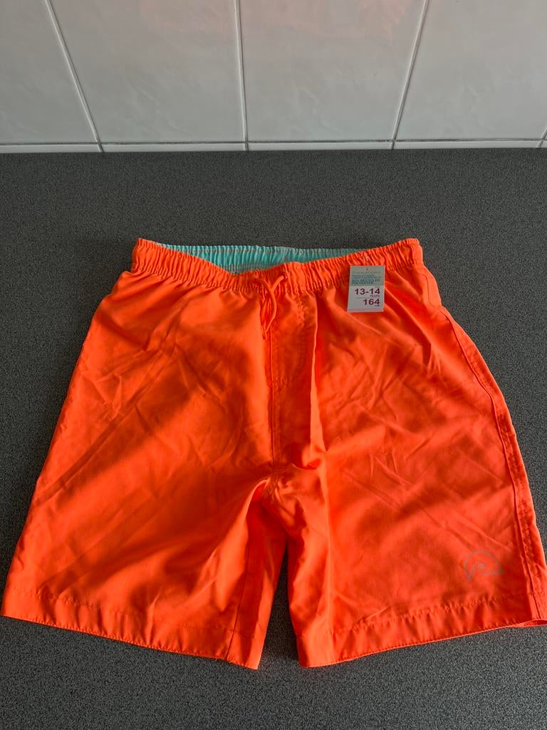 Fluo oranje zwemshort - maat 164, Nieuw, Ophalen of Verzenden, Maat 164, Zwembroek