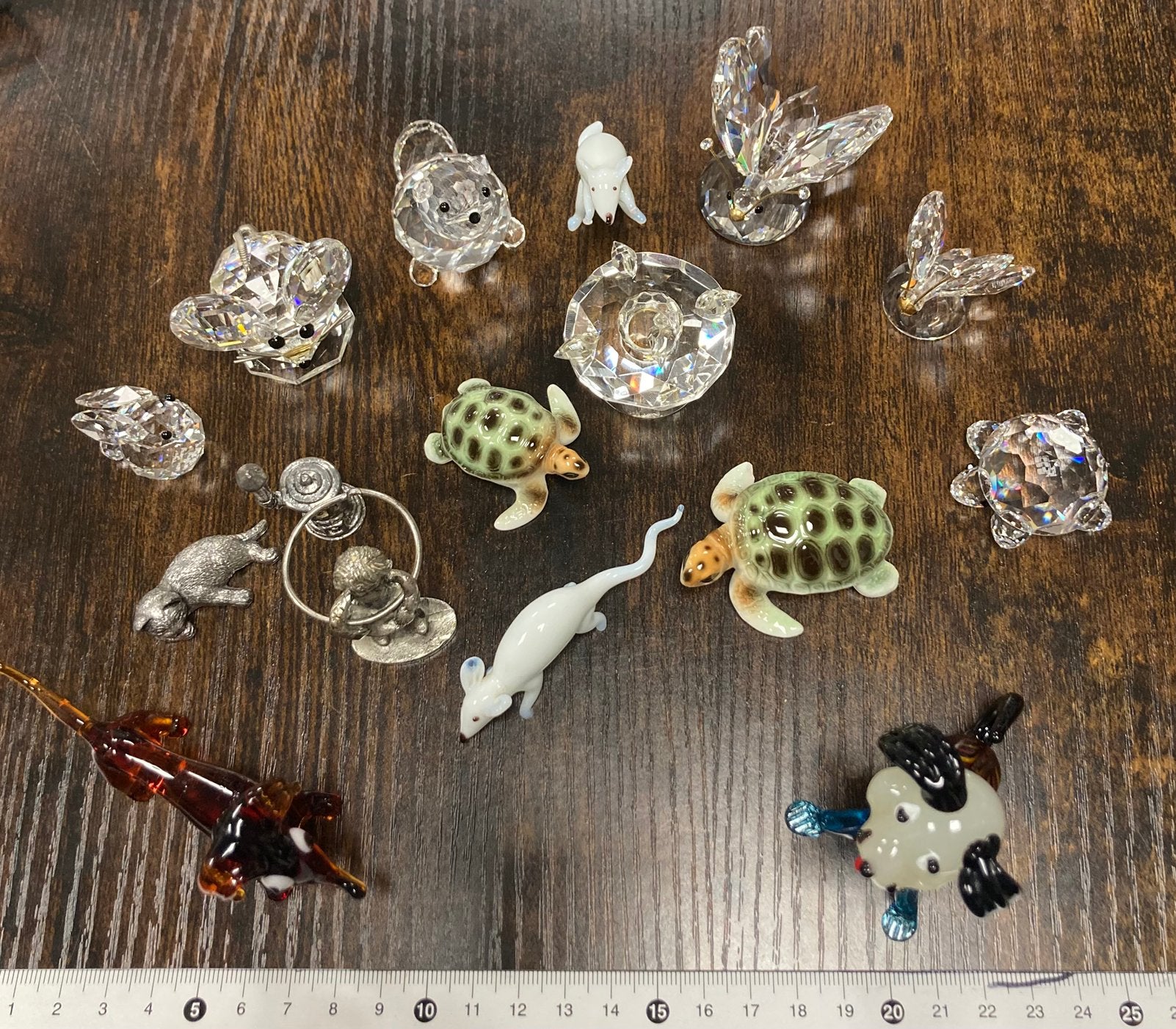 Lotje Swarovski , Murano , Melkglas en tin., Ophalen of Verzenden, Zo goed als nieuw