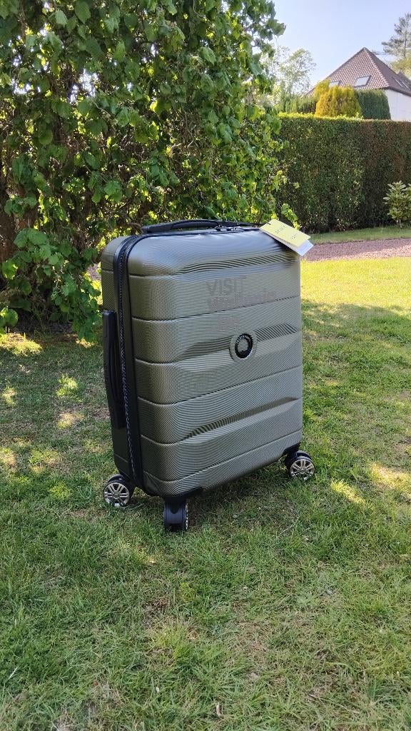 Valise cabine trolley slim 55cm - DELSEY, Neuf, Plastique dur, Enlèvement, 50 à 60 cm
