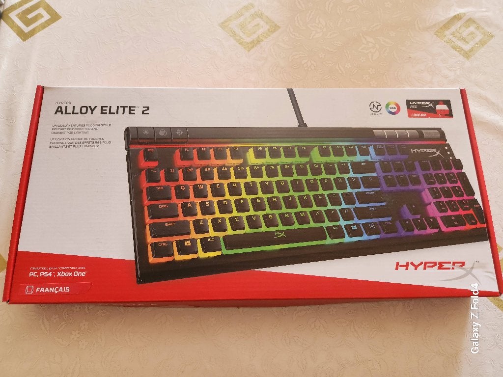 Clavier HyperX Alloy Elite 2, Enlèvement ou Envoi, Azerty, Utilisé, Filaire