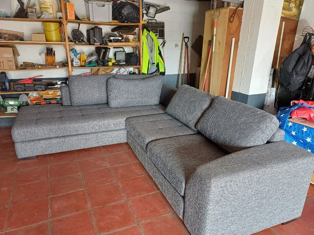 hoeksalon, Huis en Inrichting, Zetels | Complete zithoeken, Zo goed als nieuw, Stof, Overige materialen, Ophalen
