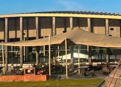 Stretchtent 10,5 x 5 m, nieuw, 4-laags doek, complete set, Tuin en Terras, Ophalen, Partytent, Nieuw, 4 tot 6 meter