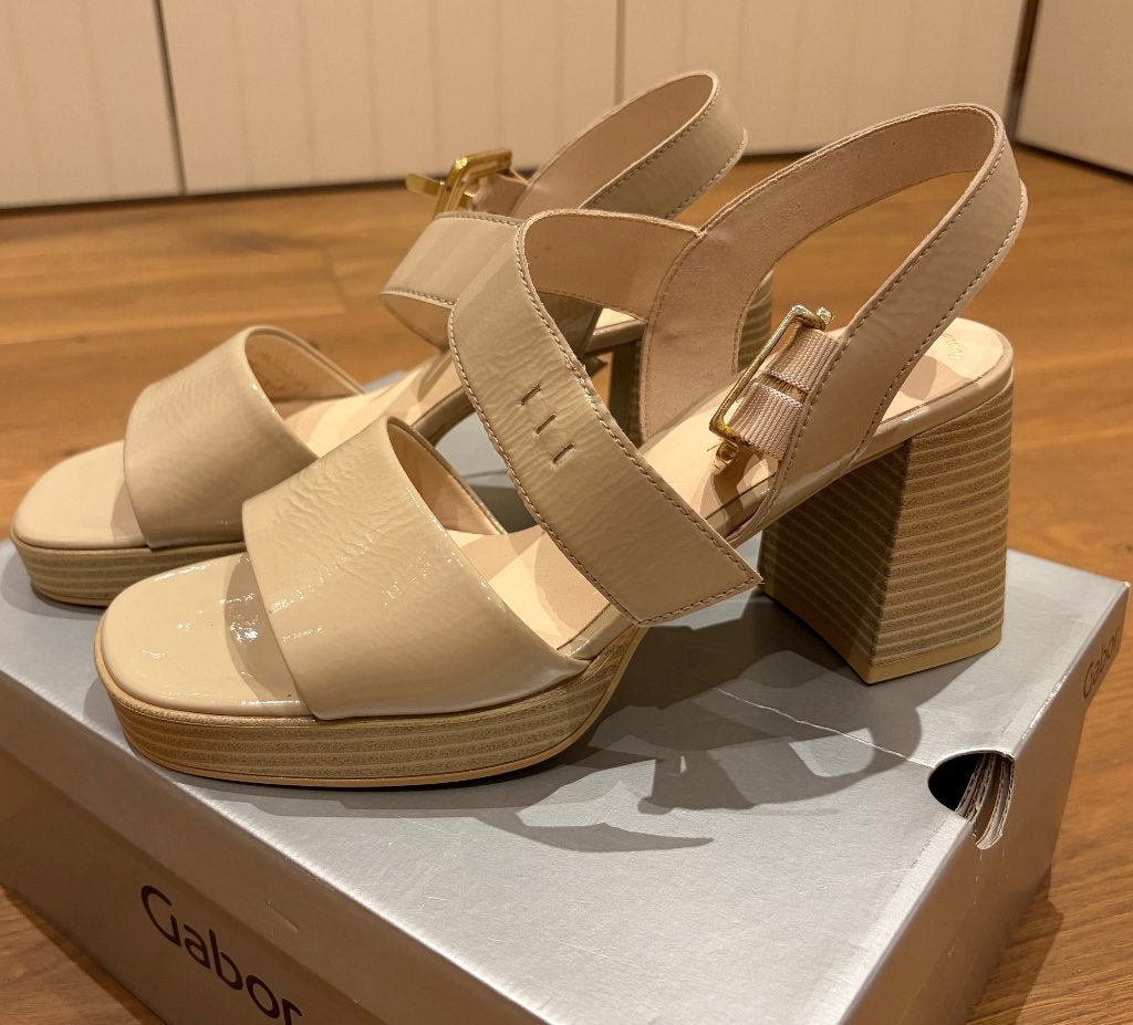 Gabor elegante damesschoen met hak, maat 40 1/2, Kleding | Dames, Beige, Gabor, Nieuw, Sandalen of Muiltjes