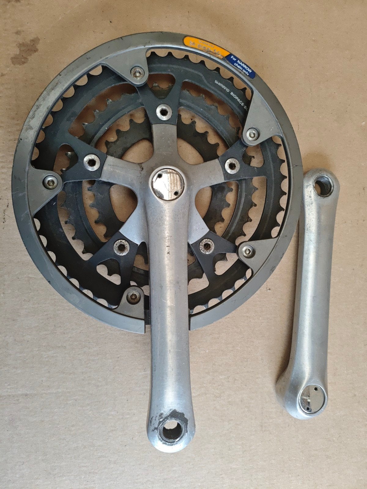 Deore LX trapstel met Shimano Biopace tandwielen!, Ophalen of Verzenden