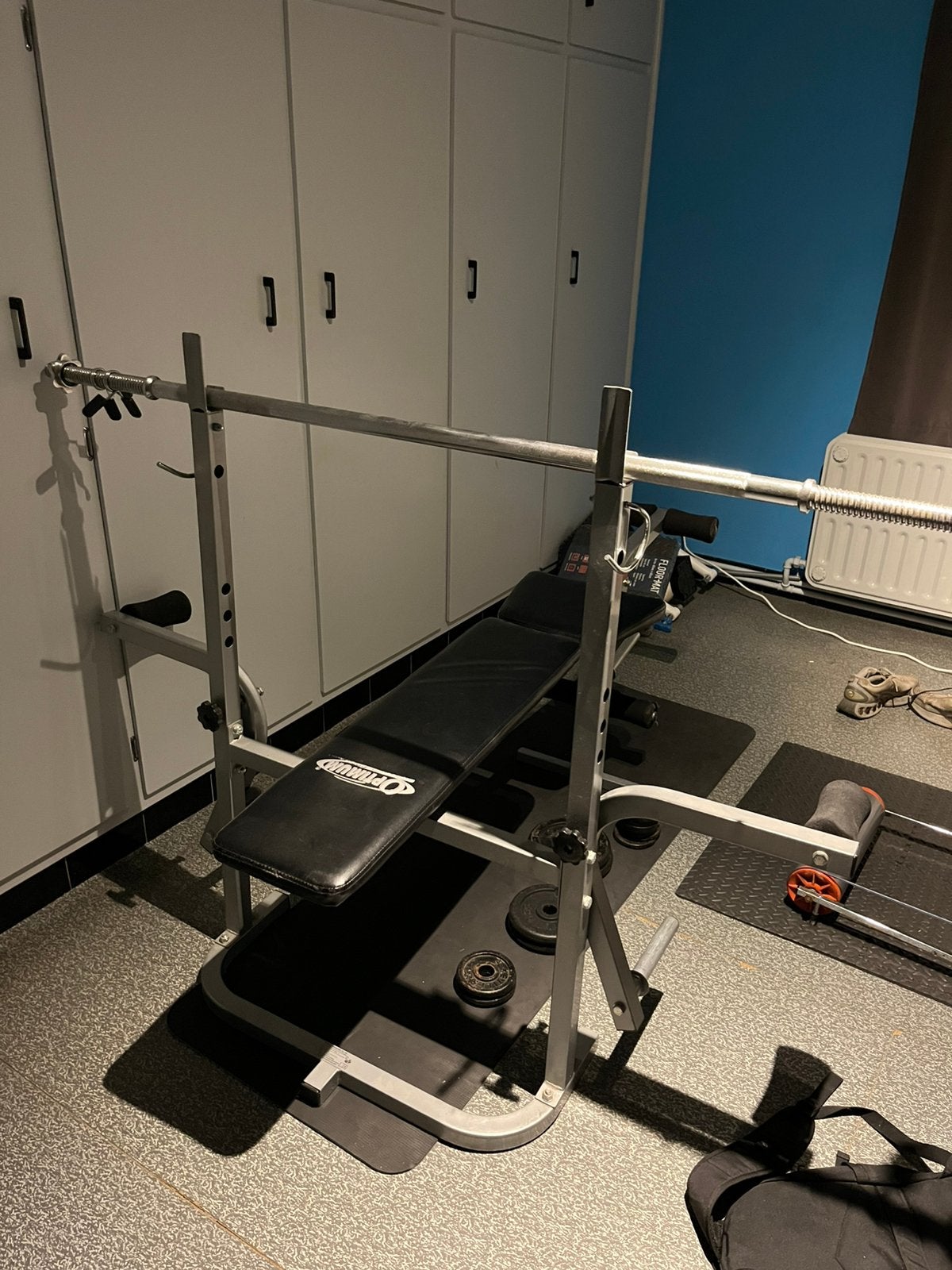 Fitnesstoestel met 20kg gewichten, Ophalen, Gebruikt, Benen