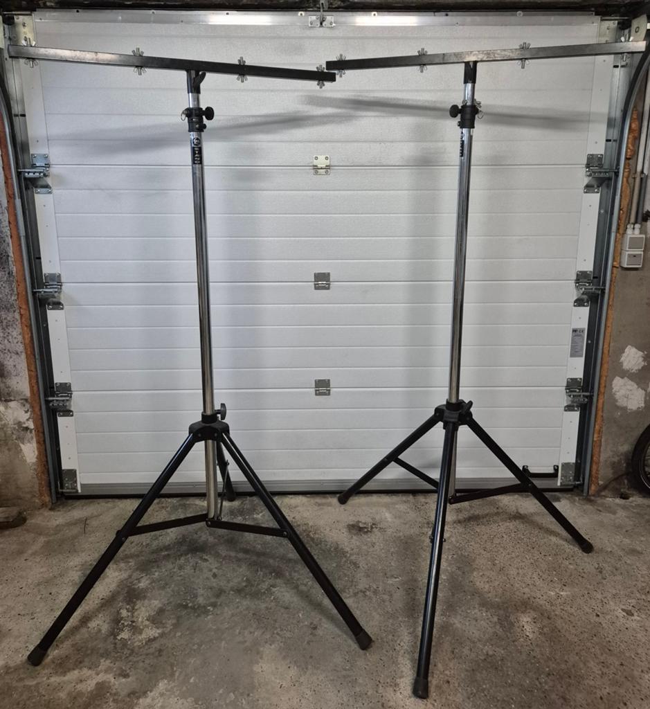 Statieven met T-bar, TV spigot adapter en projectiescherm..., Ophalen, Gebruikt, Overige typen