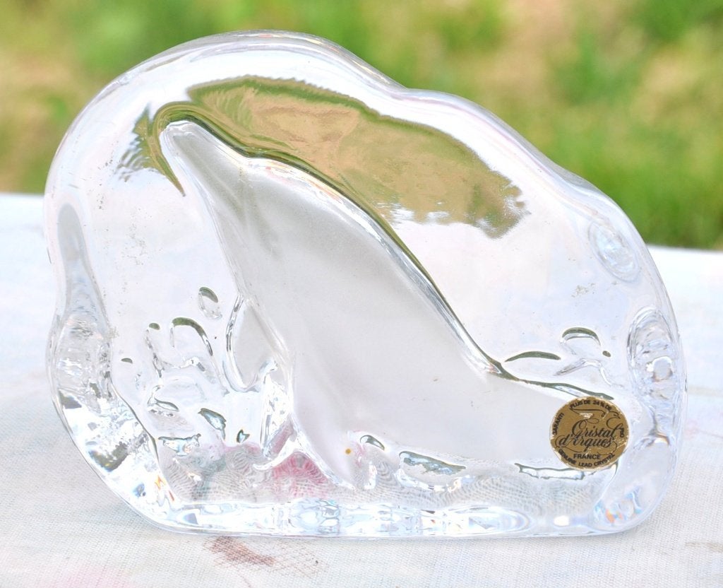 presse papier cristal d'arques dauphin, Enlèvement ou Envoi