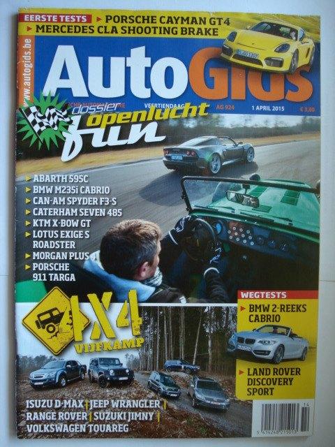 AutoGids 924 Morgan KTM X-Bow Porsche Cayman GT4 BMW 2 Cabri, Verzenden, Gelezen, Algemeen