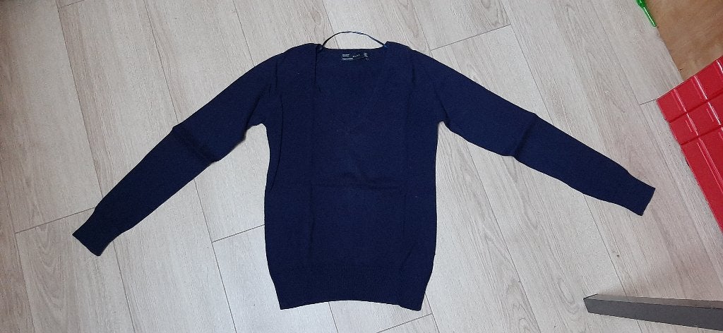 Donkerblauwe trui Zara maat S - 36, Kleding | Dames, Ophalen, Blauw, Zo goed als nieuw, Maat 36 (S)