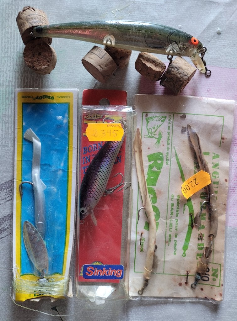 Lot de 5 cuillères pour pêche en mer., Enlèvement ou Envoi, Utilisé