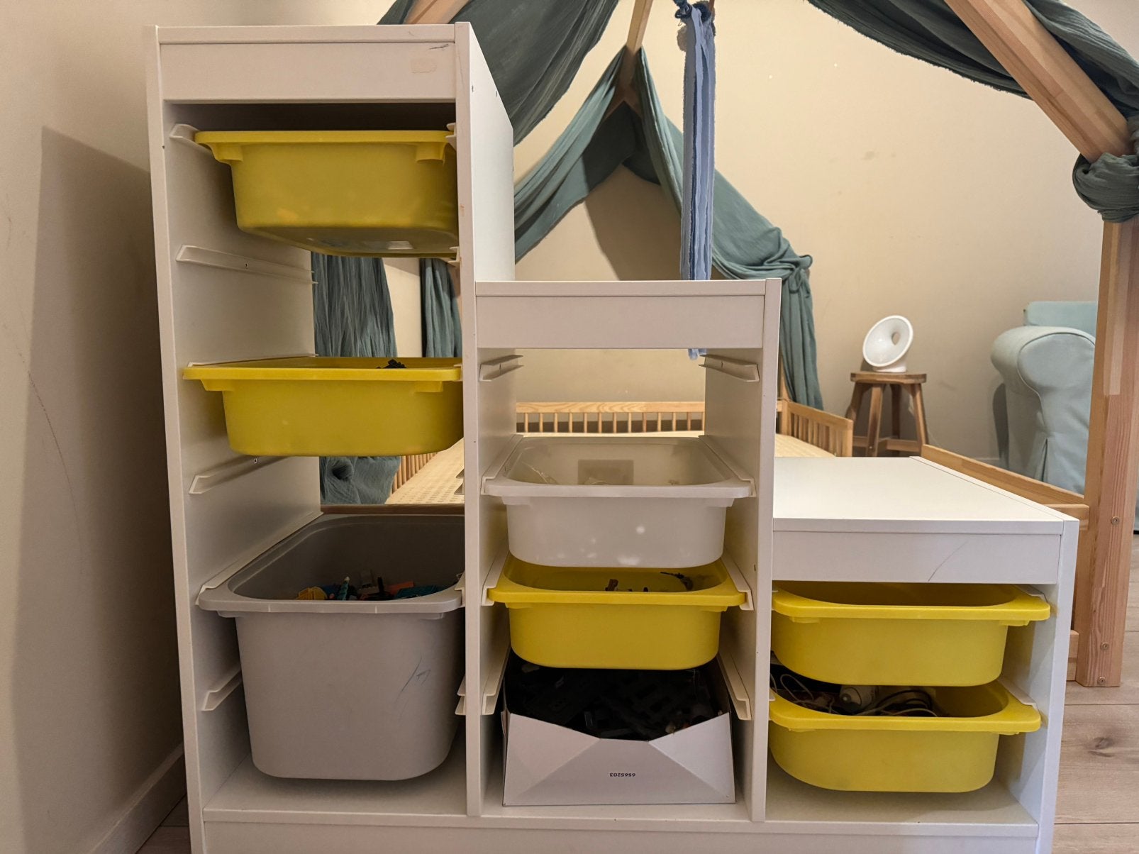 Étagère Trofast Ikea avec boîtes, Enlèvement, Comme neuf