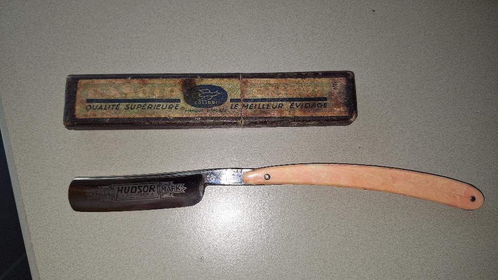 Oud open scheermes Solingen HUDSOR, Ophalen of Verzenden