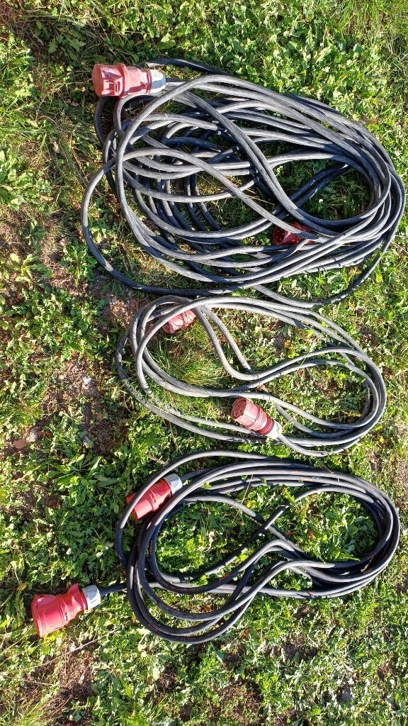 Verlengkabels kabelhaspels neopreen professioneel, Bricolage & Construction, Électricité & Câbles, Comme neuf, Câble ou Fil électrique