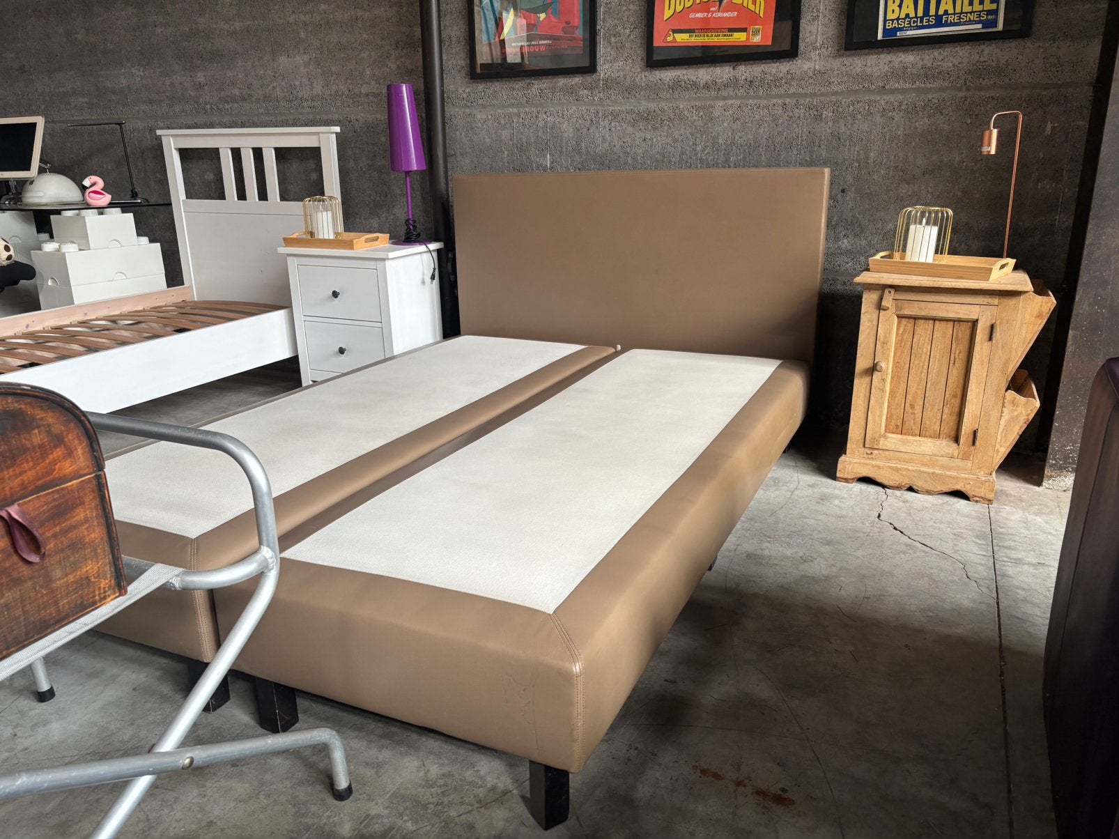 Boxspring 1.40 x 200 Goede staat., Ophalen, Zo goed als nieuw
