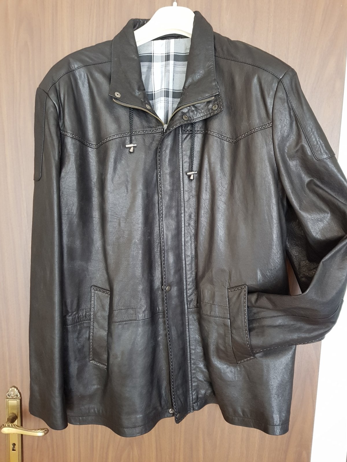 Leder heren vest, 3xL, Fergucci, zwart,, Enlèvement, Comme neuf, Noir