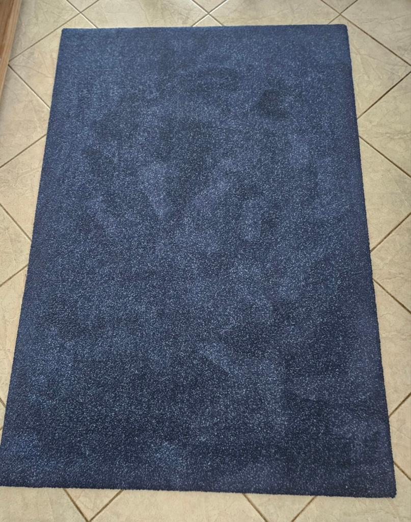 Blauw tapijt 194x132 cm, Ophalen, Blauw