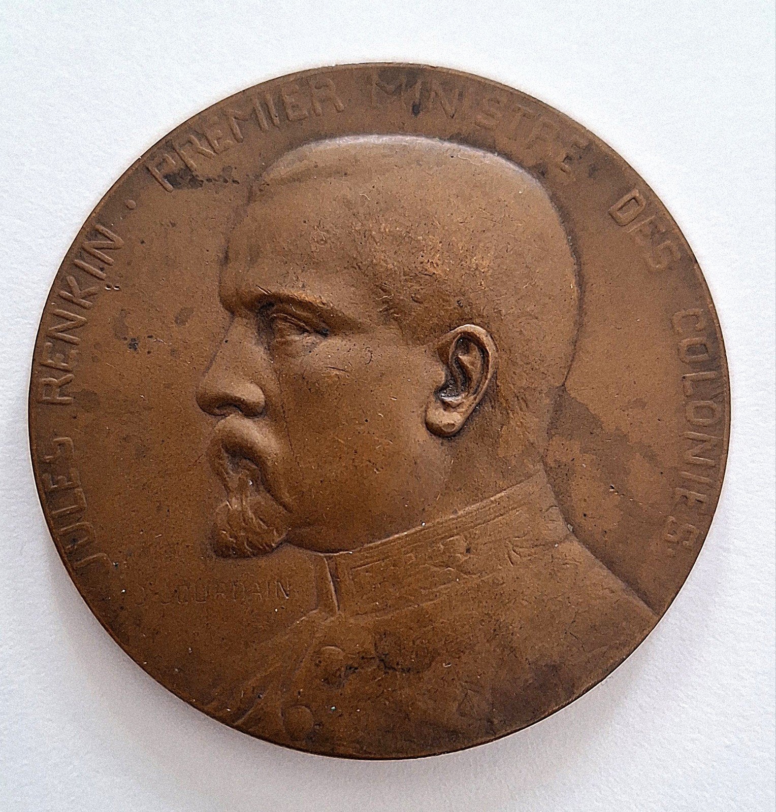 medaille  Congo Belge leopoldville navire Jules Renkin, Postzegels en Munten, Penningen en Medailles, Ophalen of Verzenden