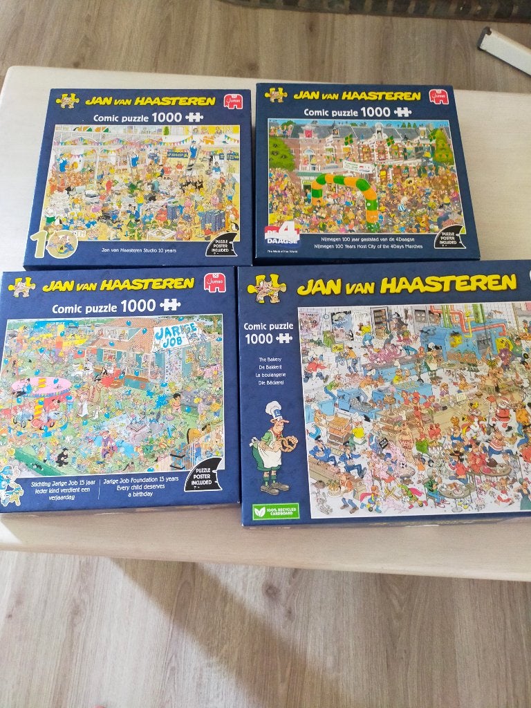 puzzels, Enlèvement ou Envoi, 500 à 1500 pièces, Comme neuf, Puzzle