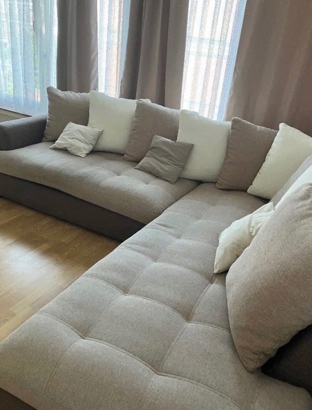Hoekbank / Zetel L, Ophalen, 250 tot 300 cm, Gebruikt, Vierpersoons of meer