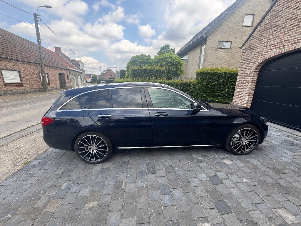 Mercedes C350e, Auto's, Automaat, 4 cilinders, Blauw, 5 deurs