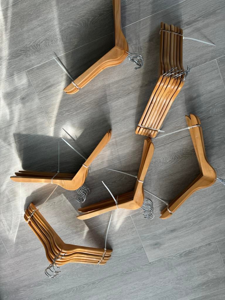 Kleerhangers hout 80st, Enlèvement, Comme neuf, Bois