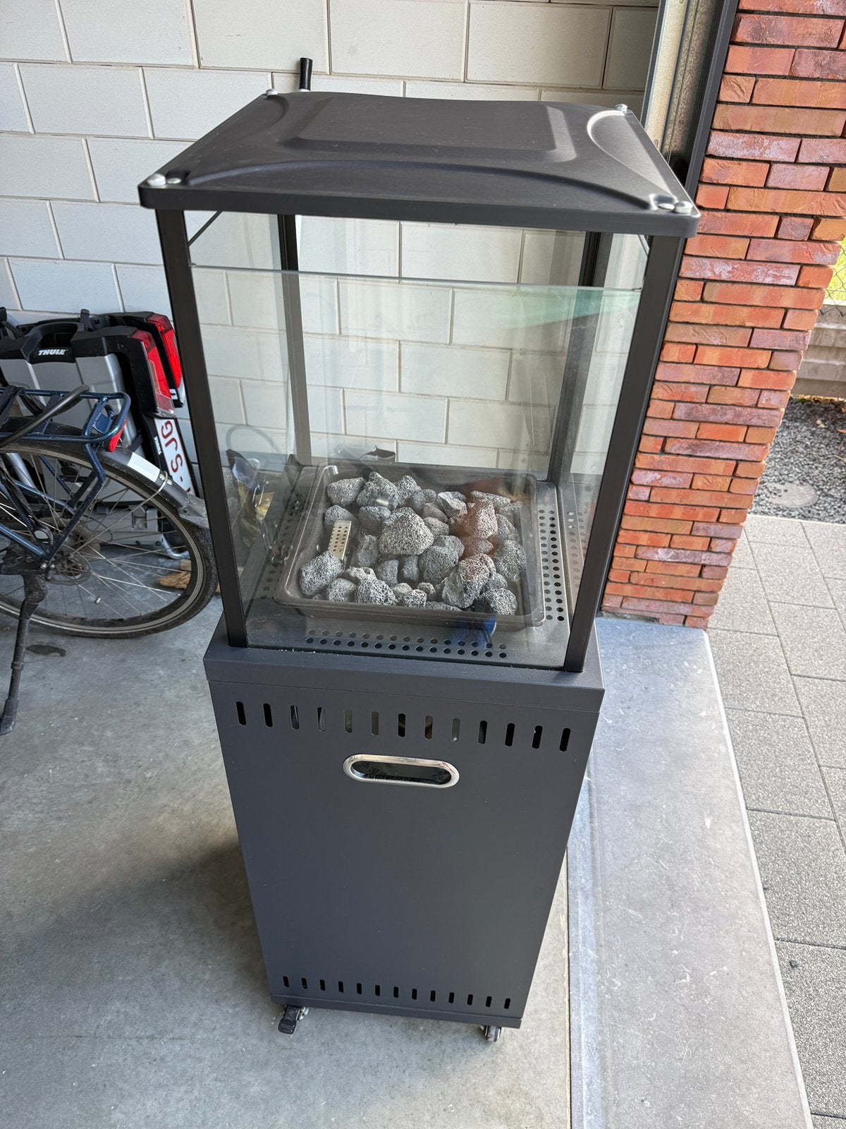 Terrasverwarmer 9kW Ibiza, Ophalen, Zo goed als nieuw, Gas, Vloer