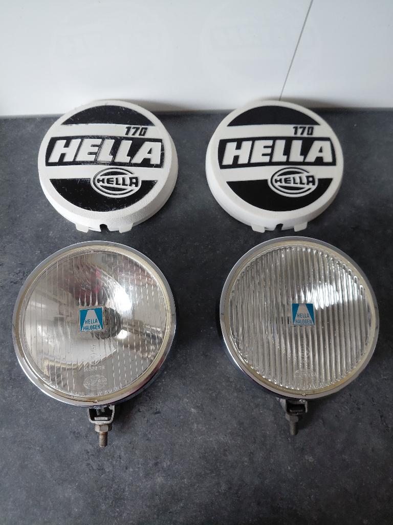Set Hella 170 Mistlamp & Verstraler Oldtimer Rallye VW Opel, Verzenden, Gebruikt, Alfa Romeo