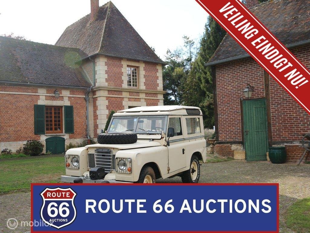 Land Rover Series III 88 | 1979 | Route 66 Auctions, Auto's, Land Rover, Zwart, Bedrijf, Handgeschakeld