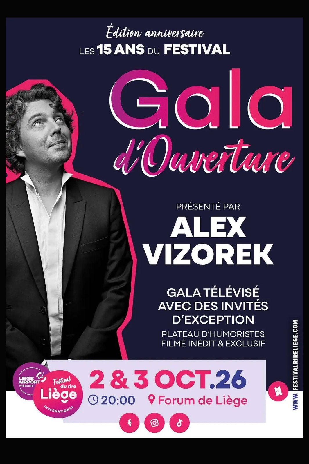 Gala d’ouverture du Festival du Rire de Liège, Tickets & Billets, Deux personnes, Octobre