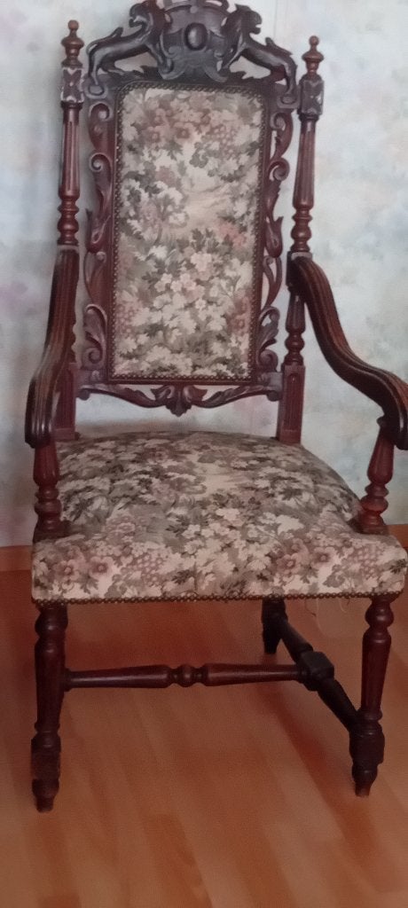 Fauteuil ancien avec accoudoirs, Enlèvement