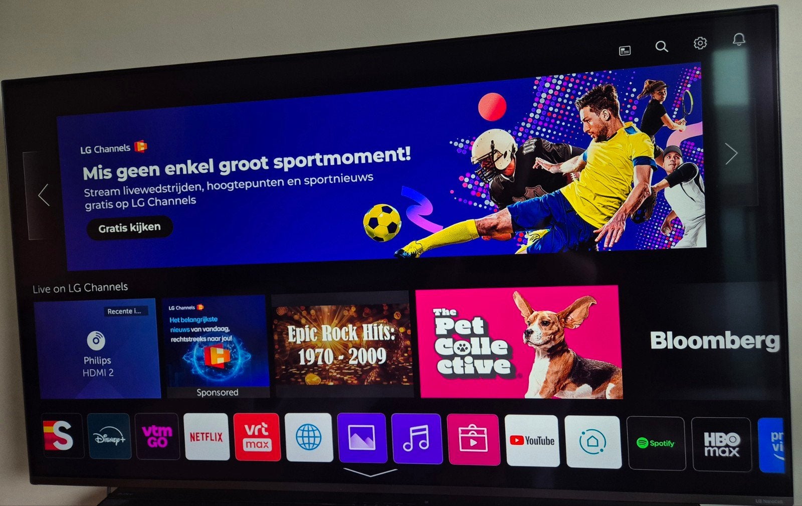 LG NanoCell smart tv, Audio, Tv en Foto, Ophalen, 100 cm of meer, 4k (UHD), Gebruikt