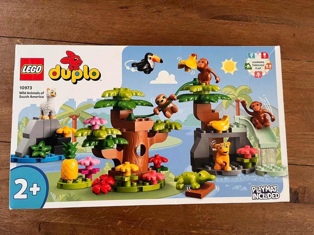 Lego 10973 Duplo wilde dieren Zuid-Amerika (95% volledig), Ophalen, Zo goed als nieuw