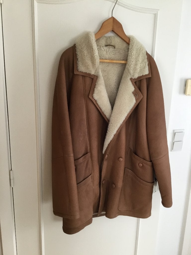 Heren winterjas omgekeerd lam maat XL, Kleding | Heren, Ophalen, Maat 52/54 (L)