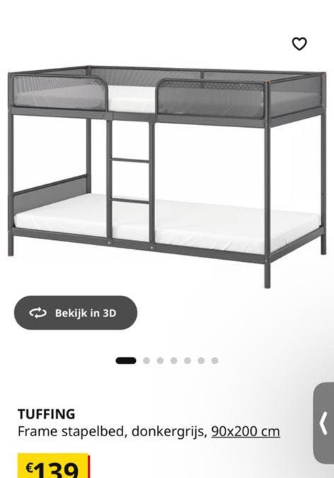 Stapelbed, Maison & Meubles, Chambre à coucher | Lits superposés & Lits mezzanines, Enlèvement, Comme neuf, Lits superposés