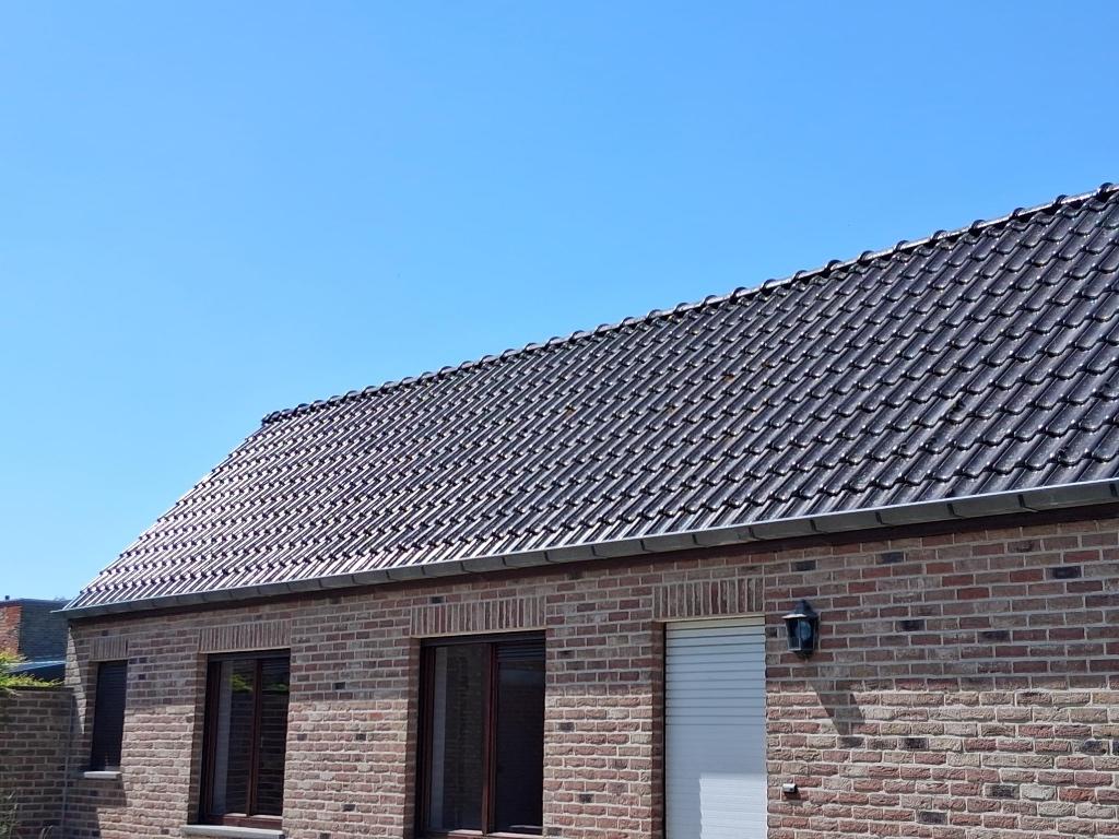 dakpannen 300M2, Doe-het-zelf en Bouw, Dakpannen en Dakbedekking, Ophalen, Gebruikt, Steen of Klei, Zwart