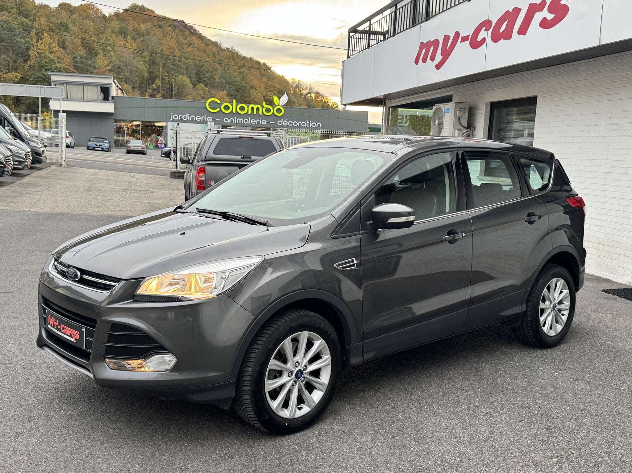 Ford Kuga 2.0 TDCI 120CV DIESEL TITANIUM FULL OPTIONS, Autos, Cuir, Argent ou Gris, Euro 6, Entreprise