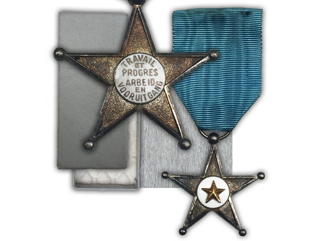 🚨 BELGISCH ABL CONGO: ZELDZAME TWEETALIGE SERVICESTER, Verzamelen, Verzenden, Landmacht, Lintje, Medaille of Wings