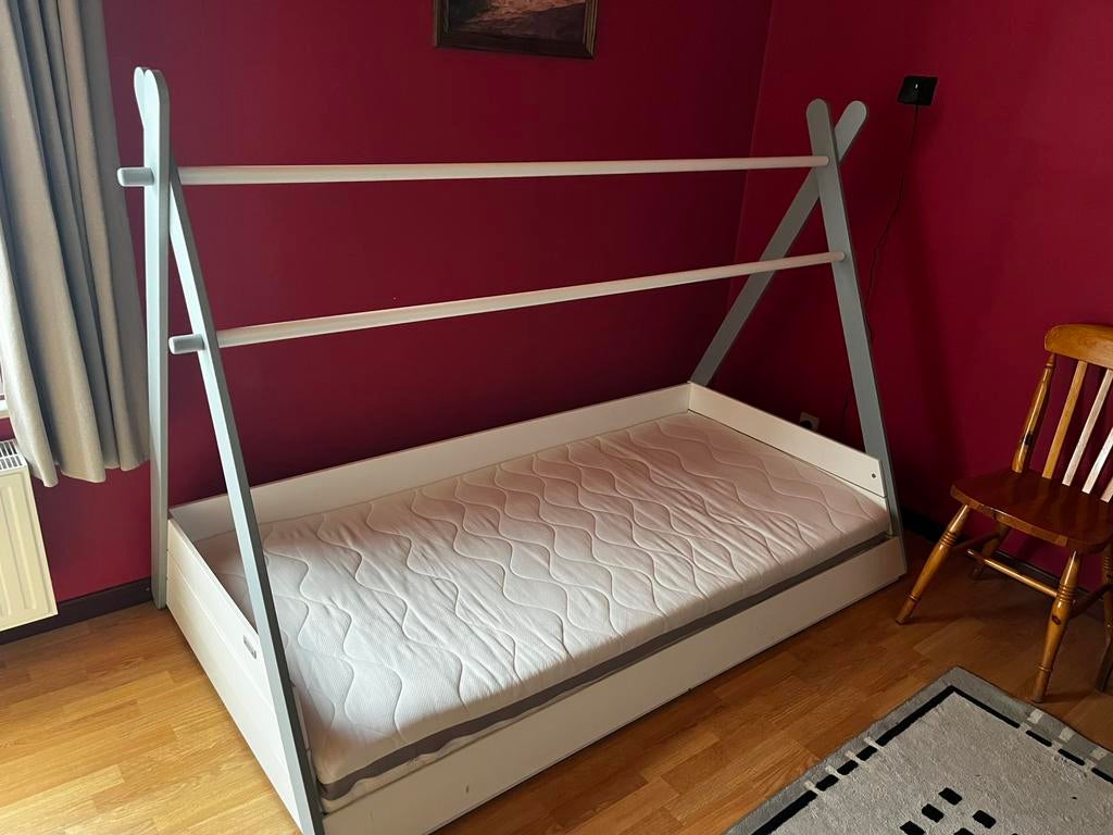 Kinderbed incl matras 90x190, Huis en Inrichting, Slaapkamer | Bedden, Ophalen, Gebruikt
