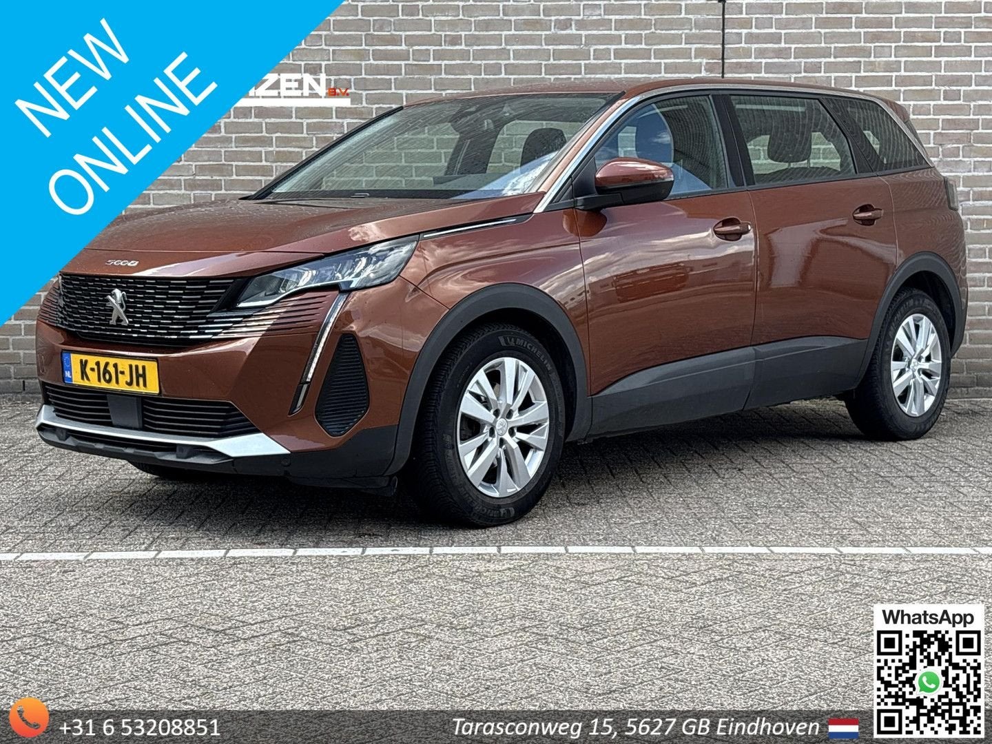 Peugeot 5008 1.2 PureTech Blue Lease Active | € 9.500,- NETT, 144 g/km, Bruin, Bedrijf, Handgeschakeld