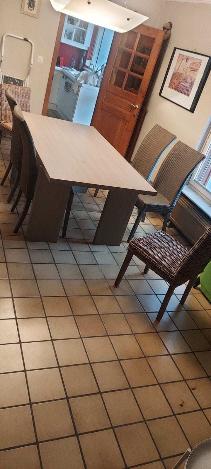 tafel Breedte 180 lengte 85 hoogte 76,5, Huis en Inrichting, Ophalen, Zo goed als nieuw, 4 tot 6 stoelen