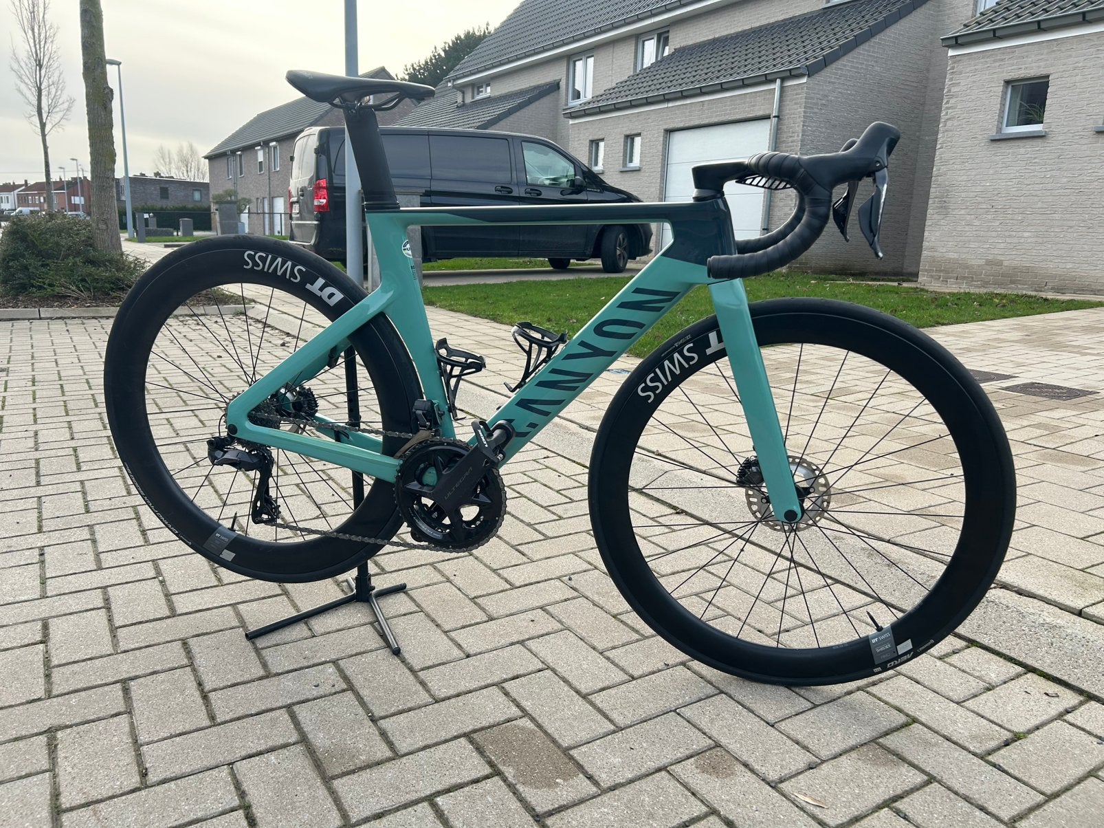 Canyon aeroad pale green te koop, Gebruikt, Carbon, Schijfrem, Ophalen