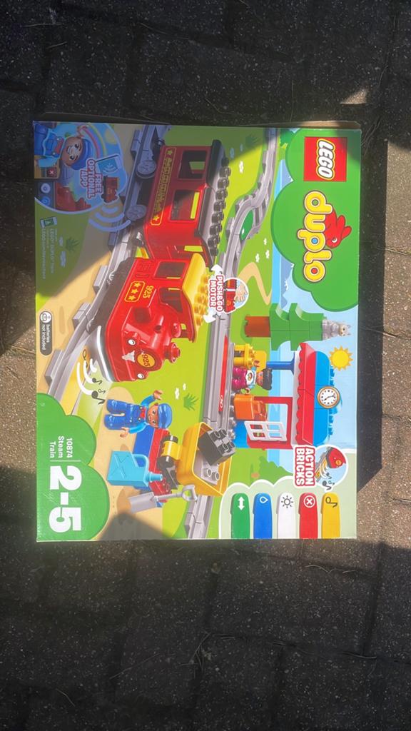Dublo trein, Ophalen, Zo goed als nieuw, Duplo, Inclusief doos