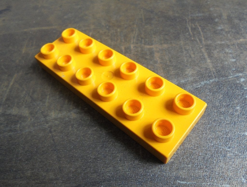 Lego Duplo Plate 2x6 (zie foto's) 4, Ophalen of Verzenden, Gebruikt, Losse stenen, Duplo
