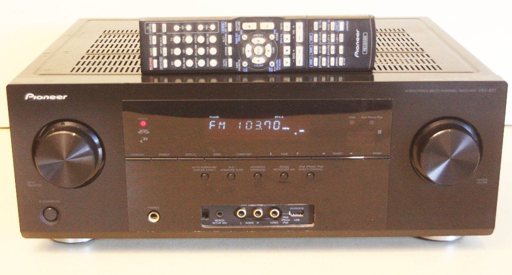 Pioneer VSX-821 Versterker Receiver / 4 x HDMI In / HDMI Out, Ophalen of Verzenden, Zo goed als nieuw, Pioneer, 120 watt of meer