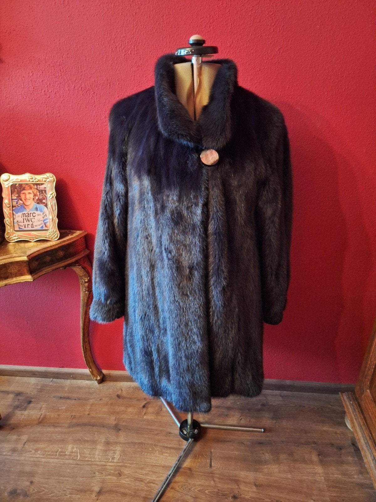 zwarte nerts jas vison bontjas 40,44, Kleding | Dames, Zwart, Maat 42/44 (L), Ophalen of Verzenden, Zo goed als nieuw
