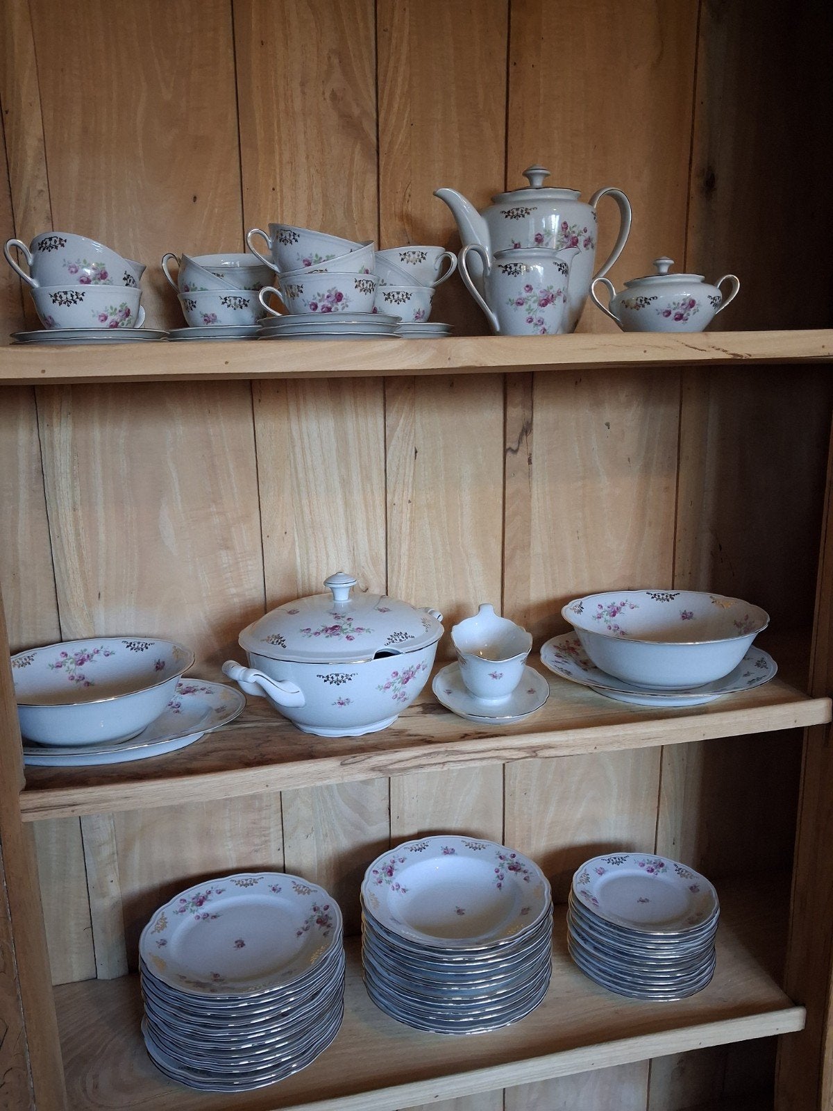 Prachtig vintage porseleinen kahla koffie en diner servies., Antiek en Kunst, Ophalen