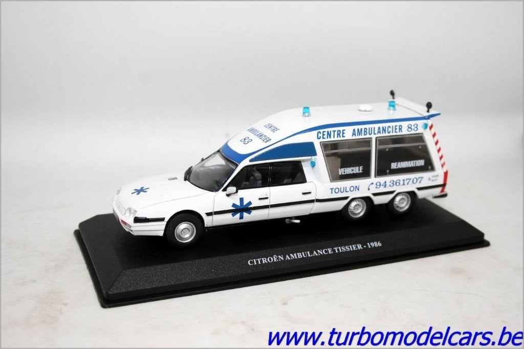 Citroën Ambulance Tissier 1986 1/43 Altaya, Enlèvement ou Envoi, Neuf, Voiture, Autres marques