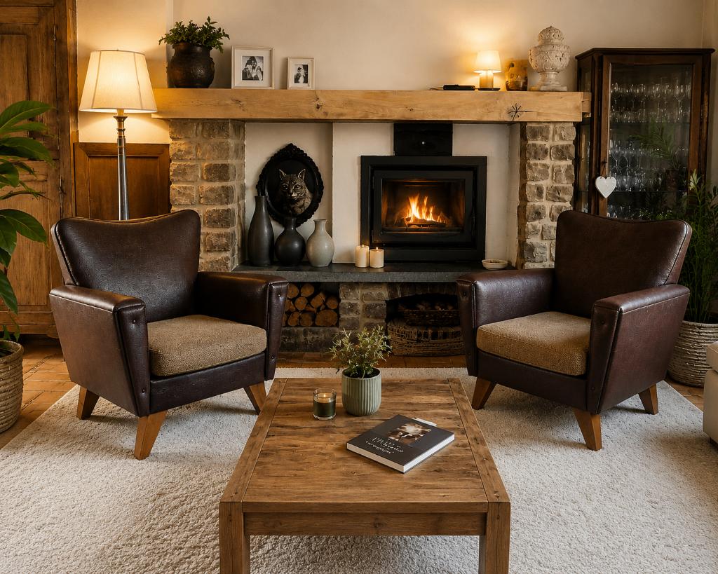 Fauteuils vintage années 60 (x2) – bon état – prix sympa, Enlèvement