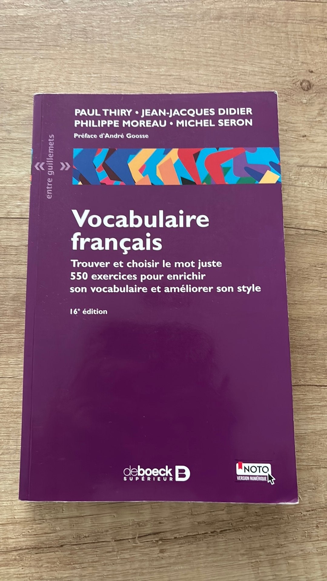 Vocabulaire Francais, Livres, Enlèvement, Comme neuf